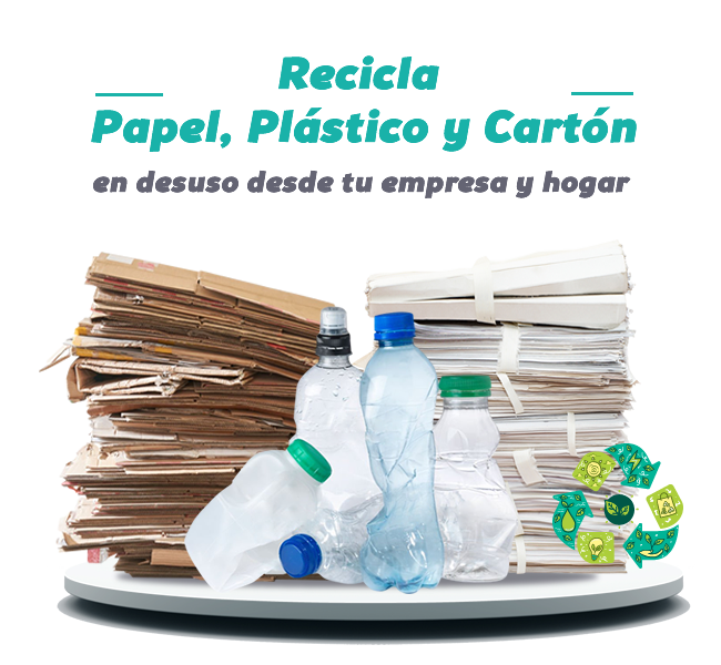 Dona y recicla plástico